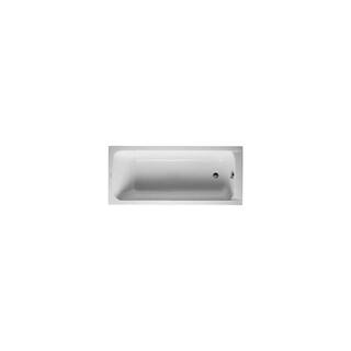 Duravit D-Code 63 in. Acrylic Rectangular Drop-In Non-Whirlpool Bathtub in White 700096000000090