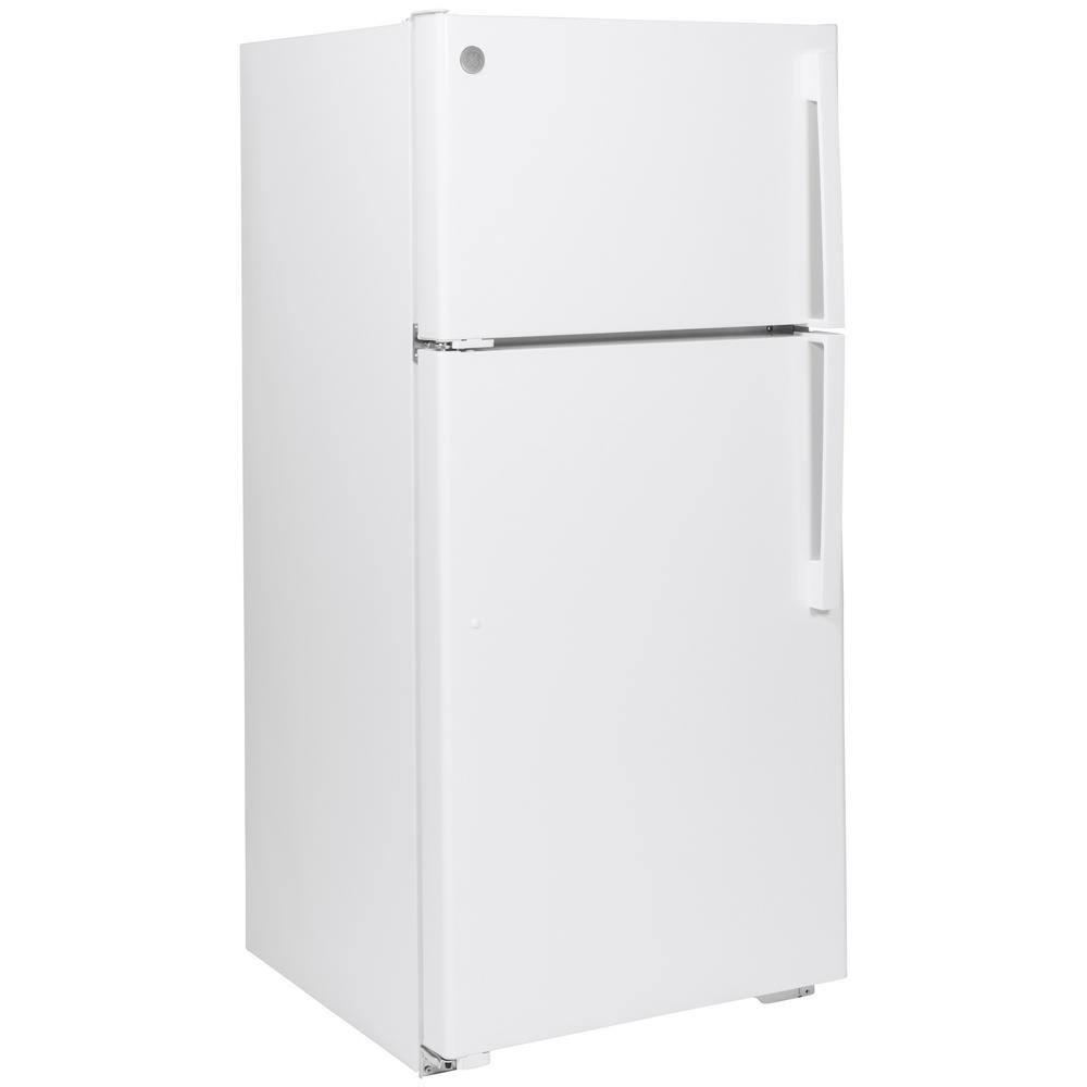 GE 15.6 cu. ft. Top Freezer Refrigerator in White ENERGY STAR GTE16DTNLWW