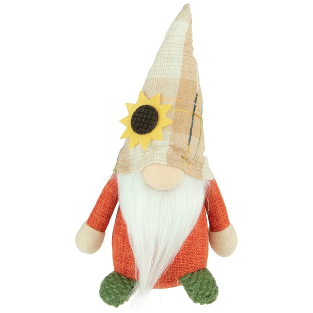 Standing Sunflower Autumn Harvest Tabletop Gnome Figurine