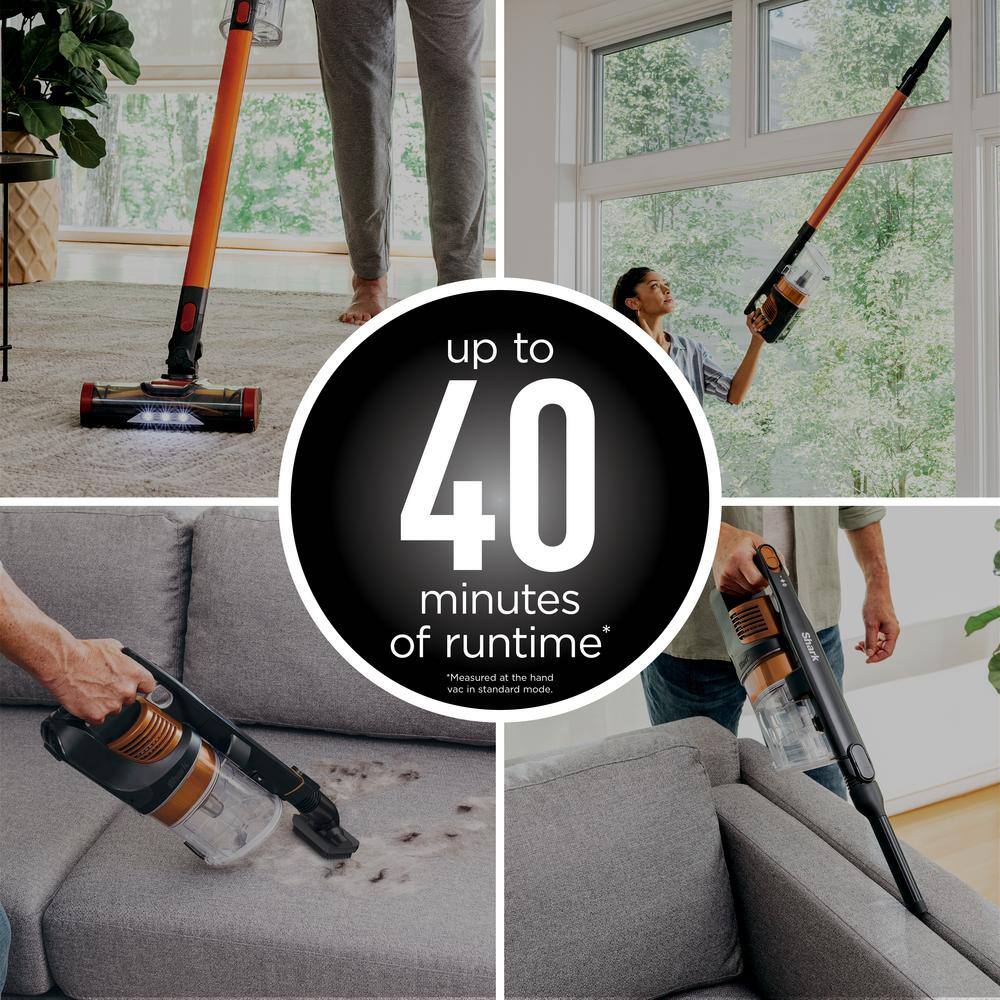 Shark Pet Pro Bagless Cordless Stick Vacuum with Self Cleaning Brushroll Removable Handheld 40min Runtime - IZ142 IZ142