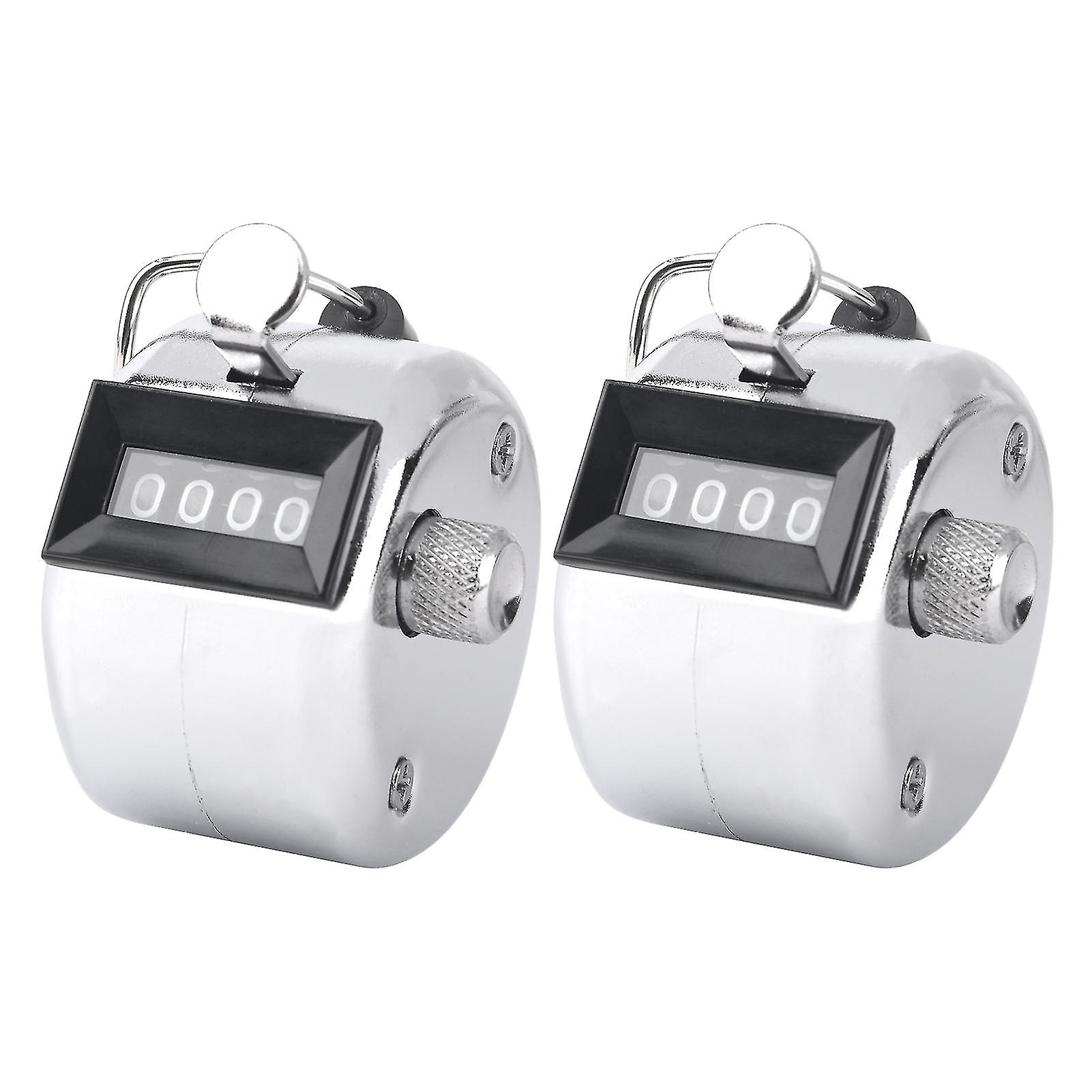 Metal Mechanical Hand Tally Counter For Coaching 4 Digital Finger Clicker Sport