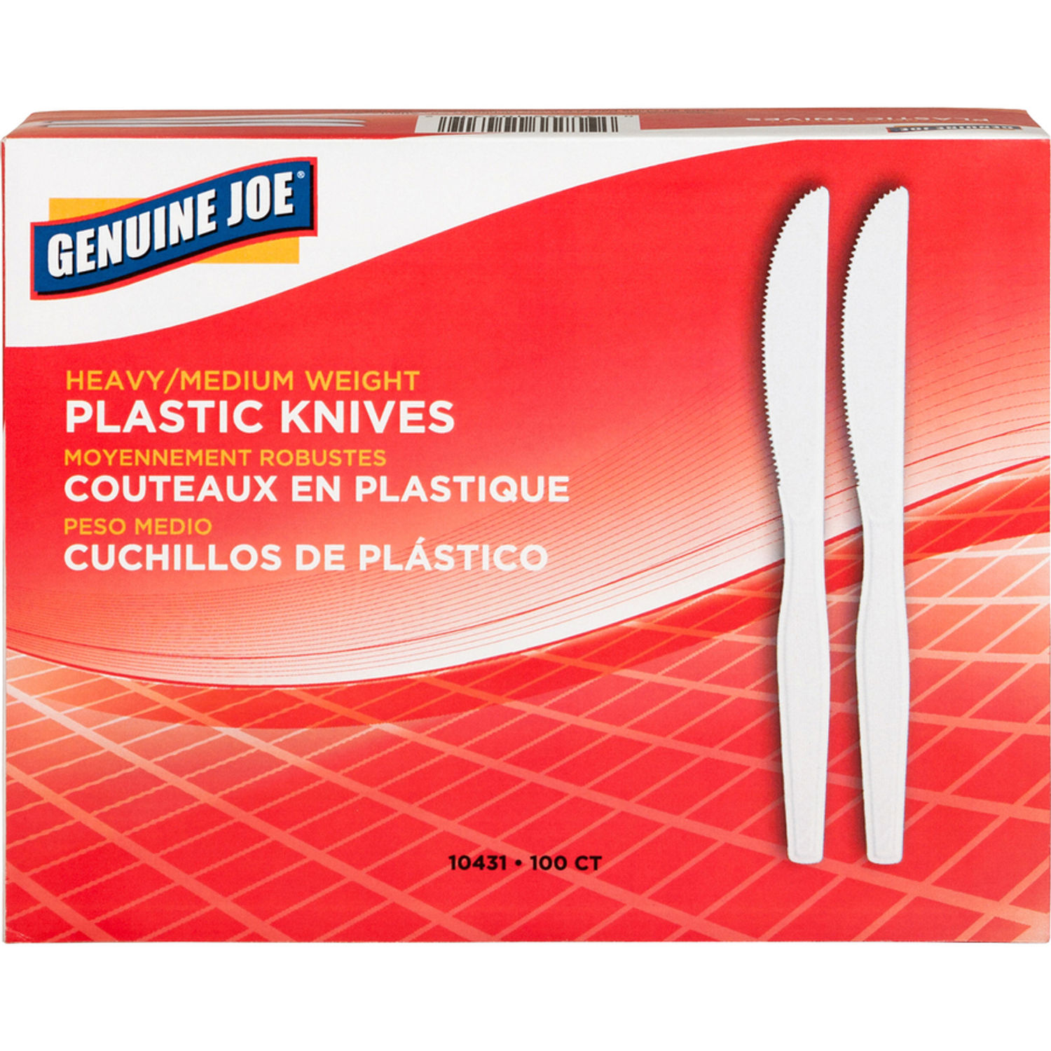 Heavyweight Disposable Knives by Genuine Joe GJO10431CT