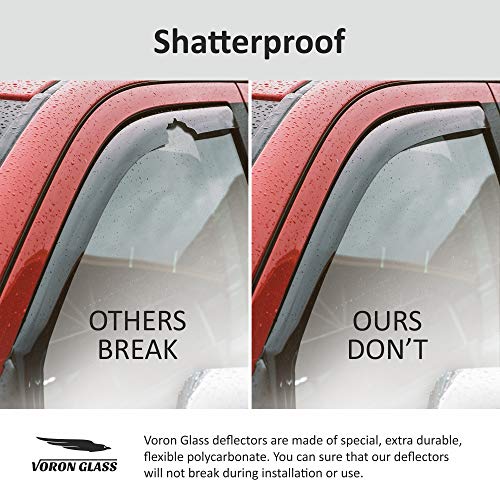 Voron Glass in-Channel Extra Durable Rain Guards for Chevrolet (Chevy) Traverse 2018-2022， Window Deflectors， Vent Window Visors， 4 Pieces - 220118