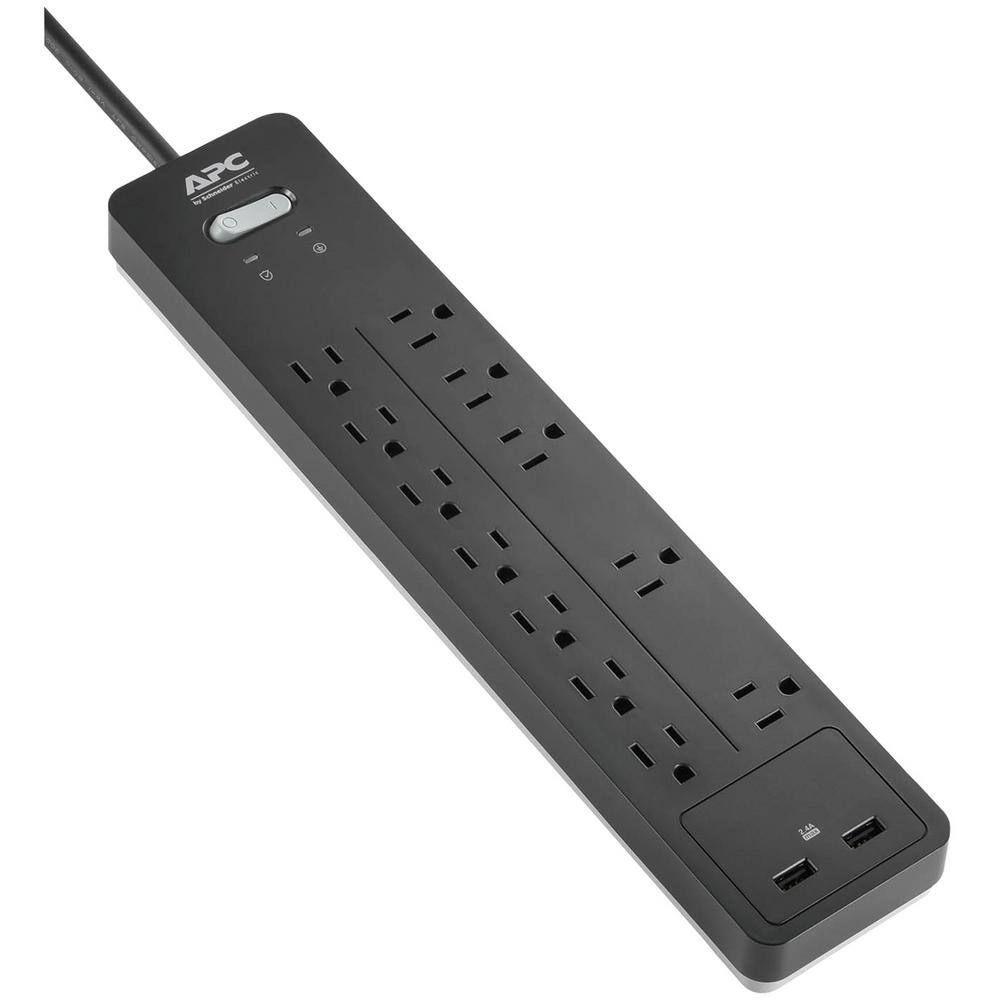 APC HomeOffice Series 6 ft. 12-Outlet Surge Protector PH12U2