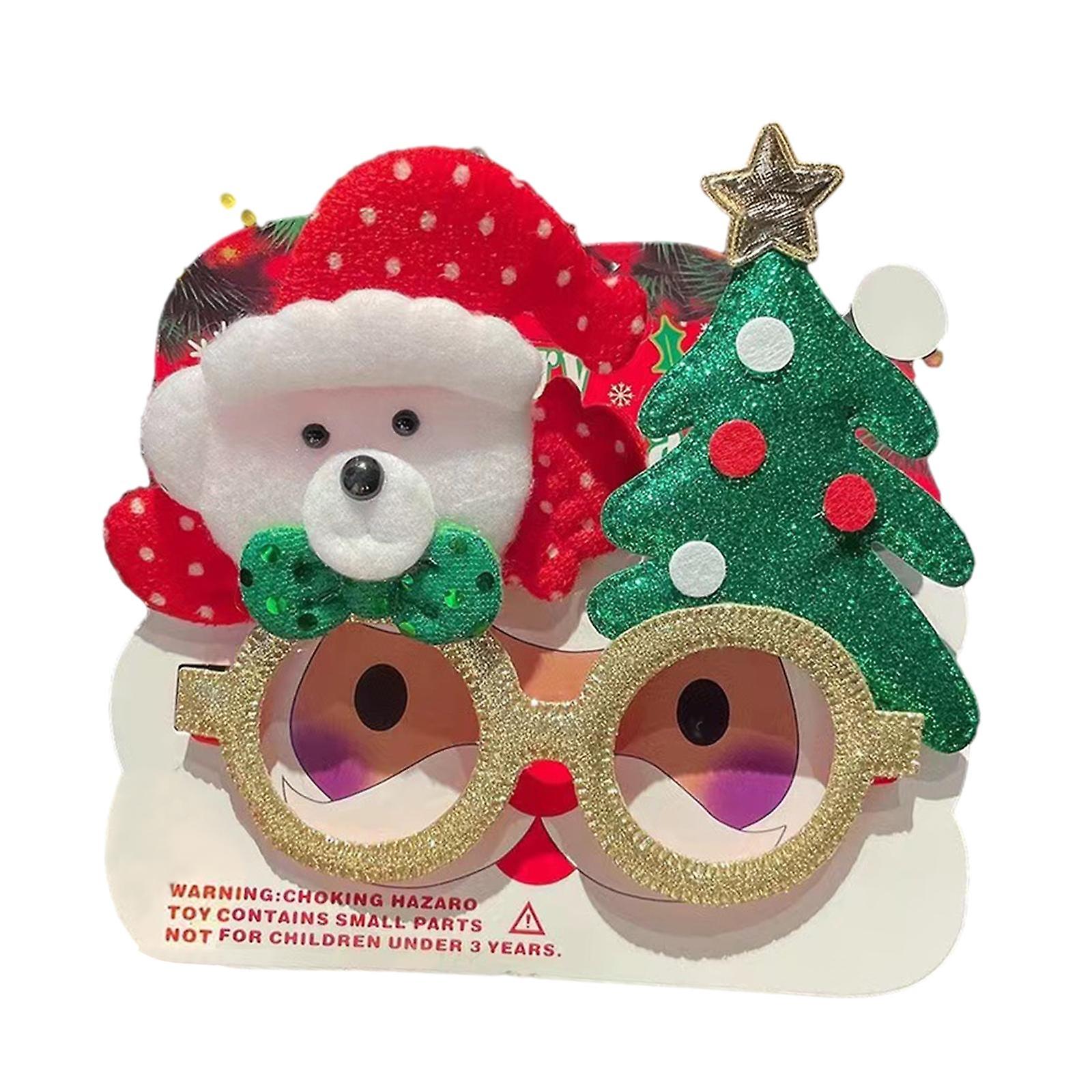 Christmas Glasses Creative Snowman Costume Eyeglasses Christmas Party Favors Bear And Xmas Tree