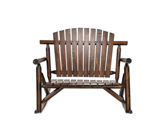 Maple Ridge Log Rocker Loveseat - 88-739-0204