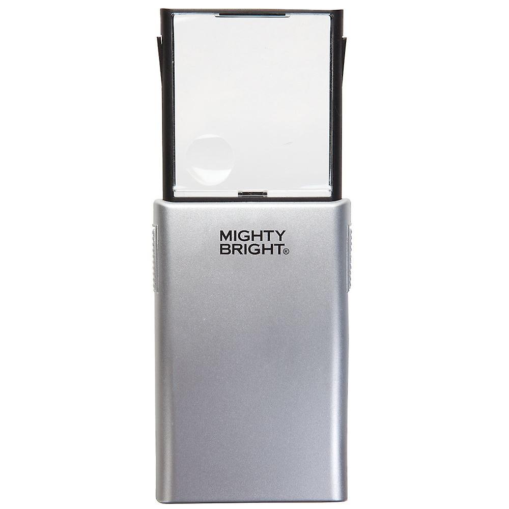 Mighty Bright LED Pop-Up Magnifier Silver