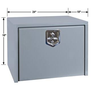 Buyers Products Company 18 in. x 18 in. x 24 in. Primed Steel Underbody Truck Tool Box 1702900