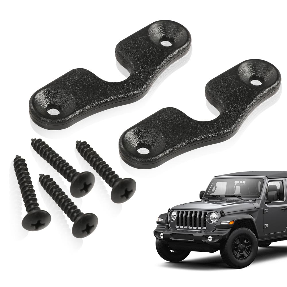 G-Plus 2pcs Sun Visor ClipsandScrews Fit for Jeep 2018-2022 JK JL JT Gladiator Wrangler