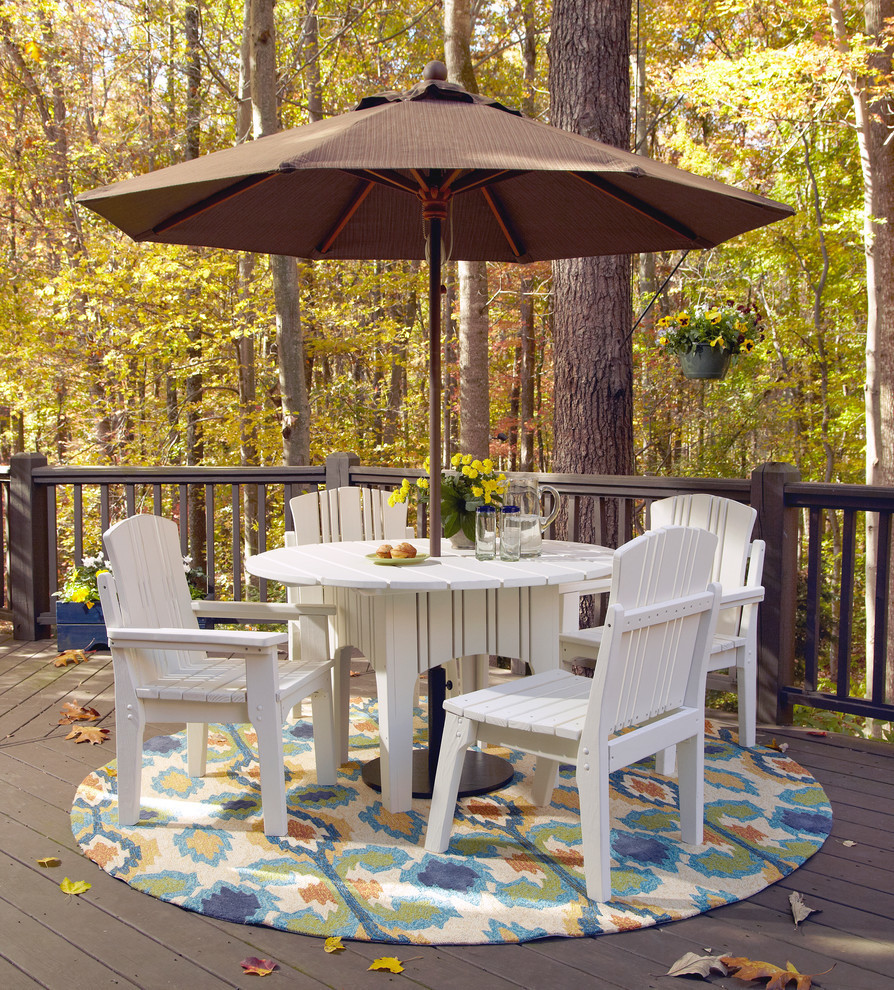 Carolina Preserves 48 quotRound Dining Table  Natural   Contemporary   Outdoor Dining Tables   by uwharrie chair  Houzz