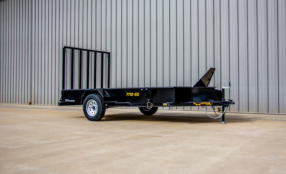 Doolittle Steel Sided Open Utility Trailer 12'x77 Single Axle HD Pro Toolbox