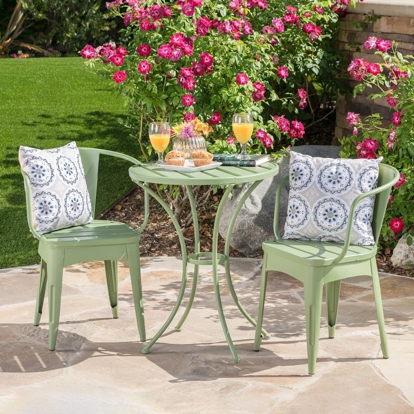 Colmar Outdoor 3piece Bistro Set by Christopher Knight Home