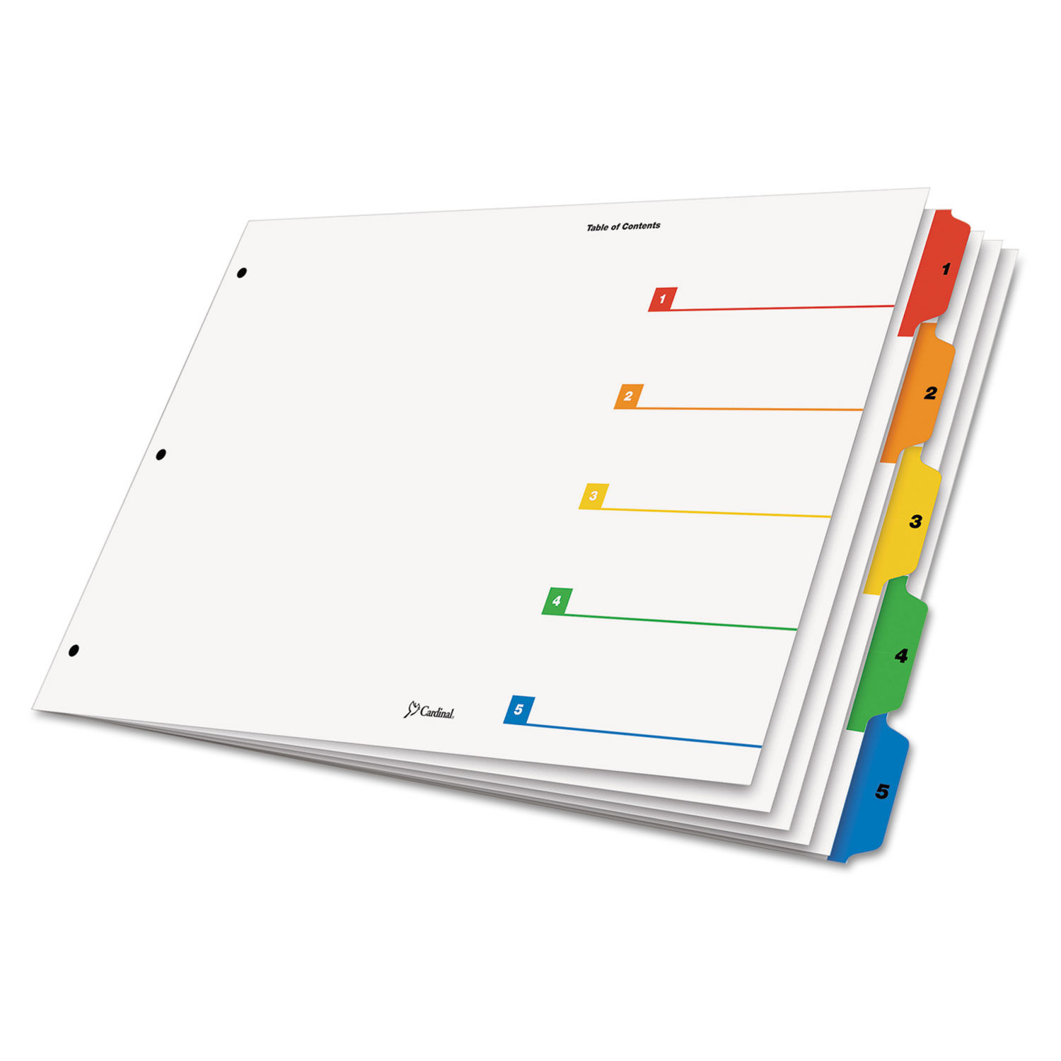 OneStep Printable Table of Contents Dividers by Cardinalandreg; CRD84893