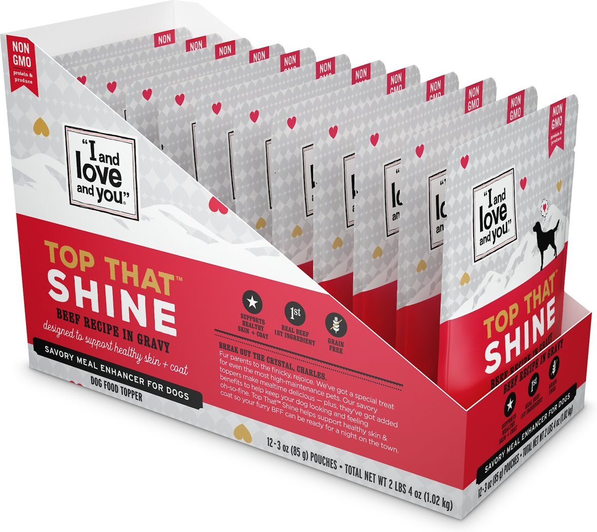 I and Love and You Top That Shine Beef Recipe Grain-Free Dog Food Topper