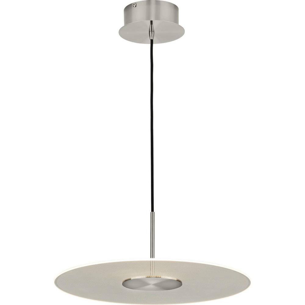 Progress Lighting Spoke LED Collection 1-Light Brushed Nickel LED Modern Hanging Pendant Light P500318-009-30