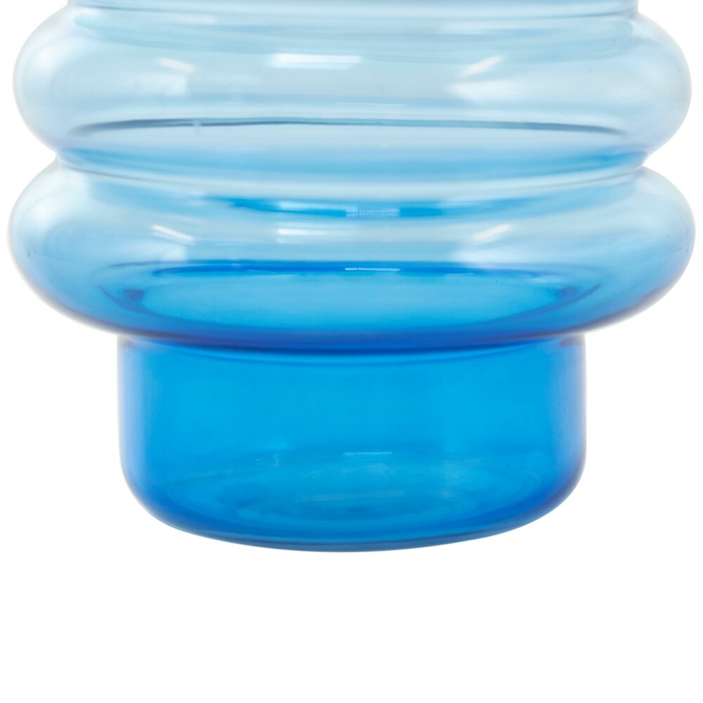 Blue Glass Ombre Bubble Vase (Set of 2)