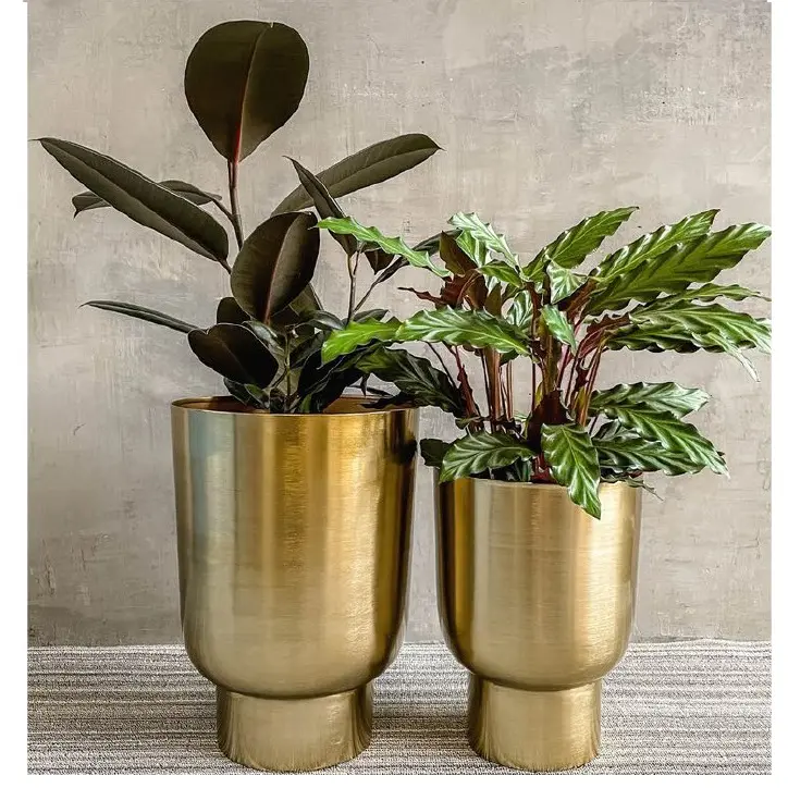 New Arrival Wedding and Party Decorative Pots Metal Planter Home Indoor Garden Usage Customized Size Metal Planter