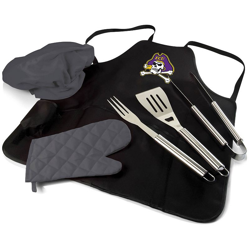 Picnic Time East Carolina Pirates BBQ Apron Tote Pro Grill Set