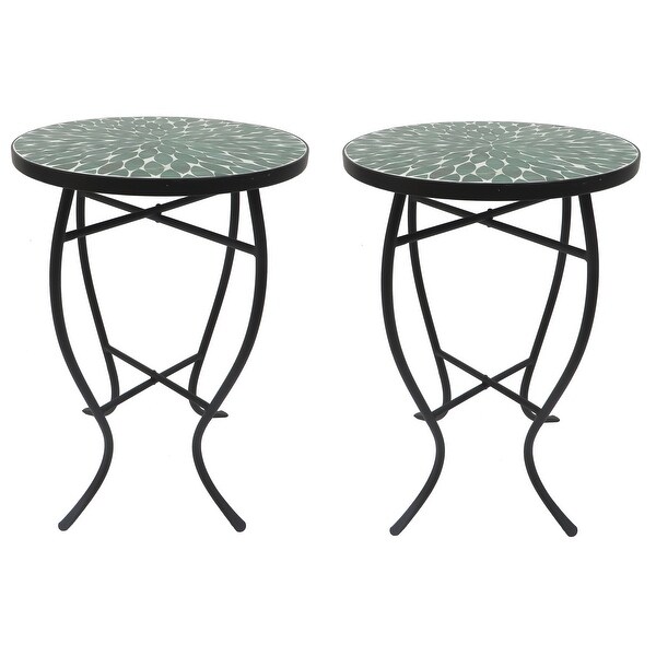 Mosaic Art Collection Accent Table (Set of 2)