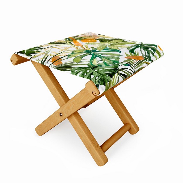 Marta Barragan Camarasa Nice Jungle Folding Stool Deny Designs