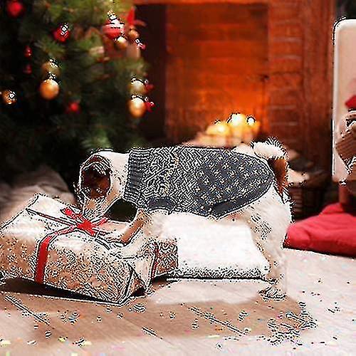 Huahuisi-dog Sweater， Winter Warm Dog Cat Sweater Clothes Pet Coat Costume Puppy Sweater