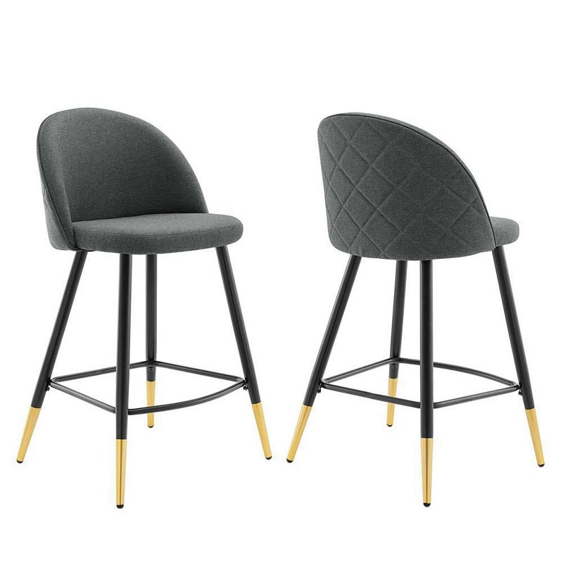 Modway Cordial Fabric Counter Stools - Set of 2