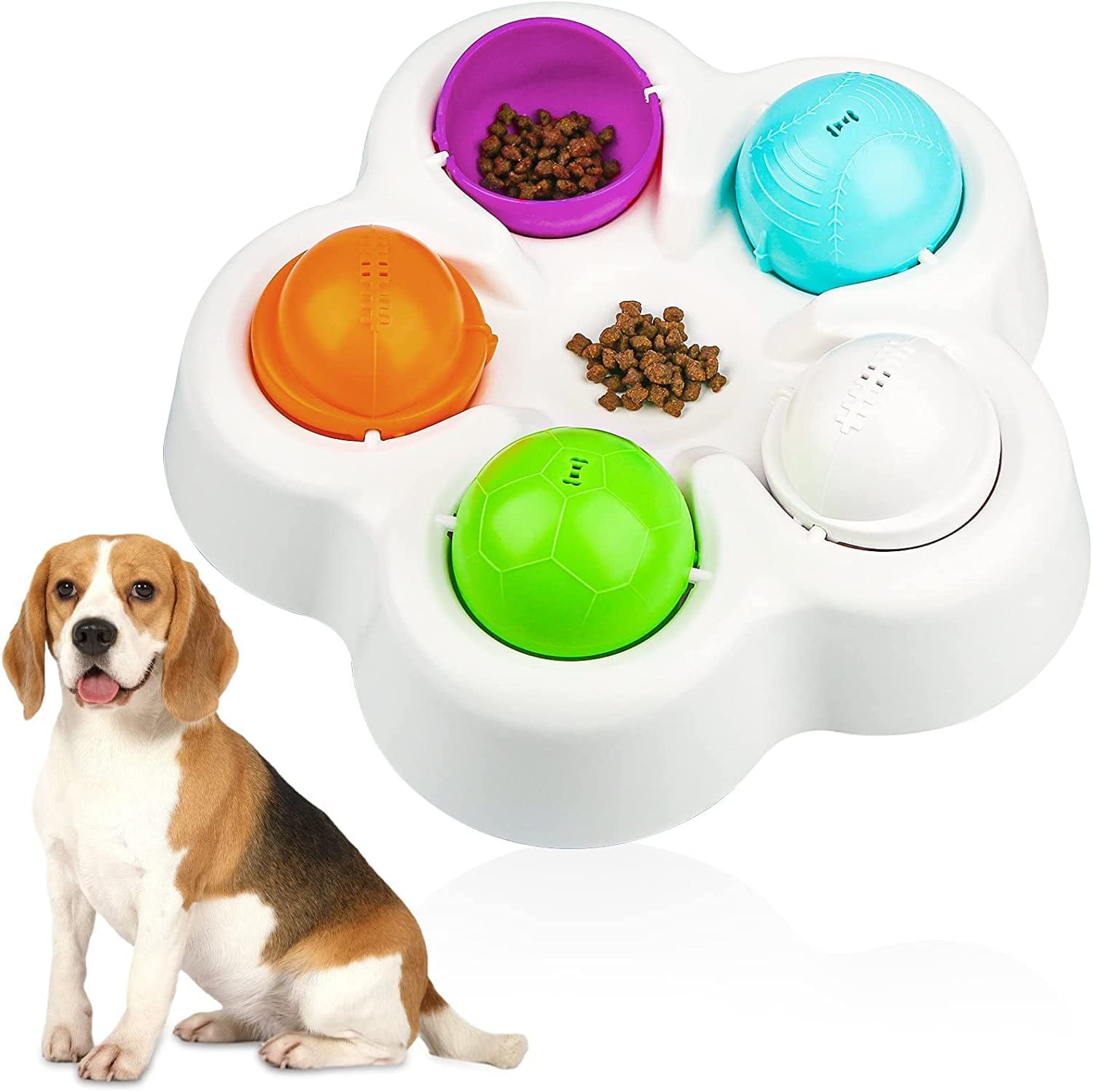 TEOZZO Dog Toy Cat Smart IQ Toy Puppy Treat Dispenser Interactive Pet Toys - Specially Designed for Training Treats