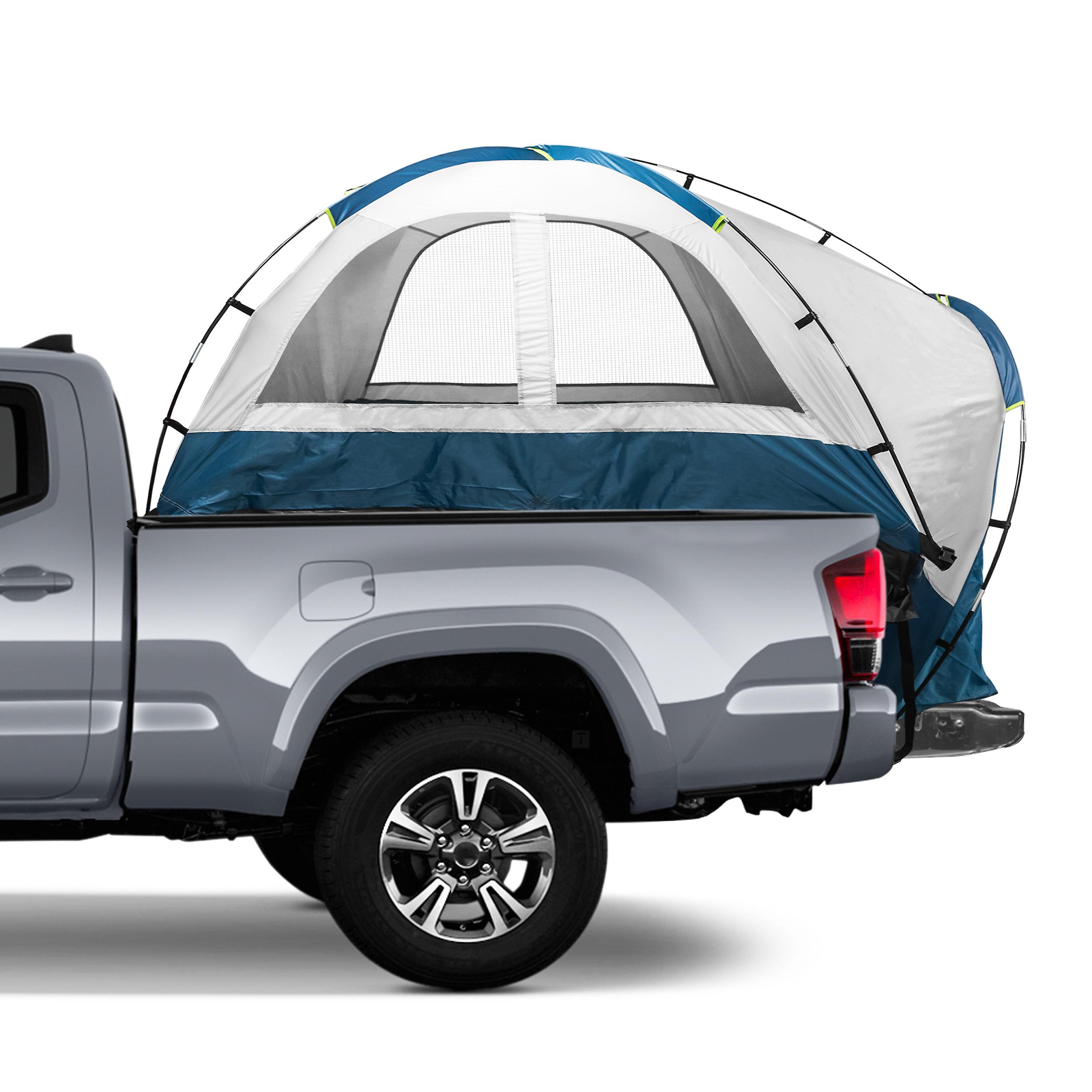 Truck Bed Tent， Pickup Truck Tent， Truck Bed Camping Tent for 2 Adults， Tent for Tailgate with Rainfly and Storage Bag， Fits Trucks Beds w/ Lengths from 66