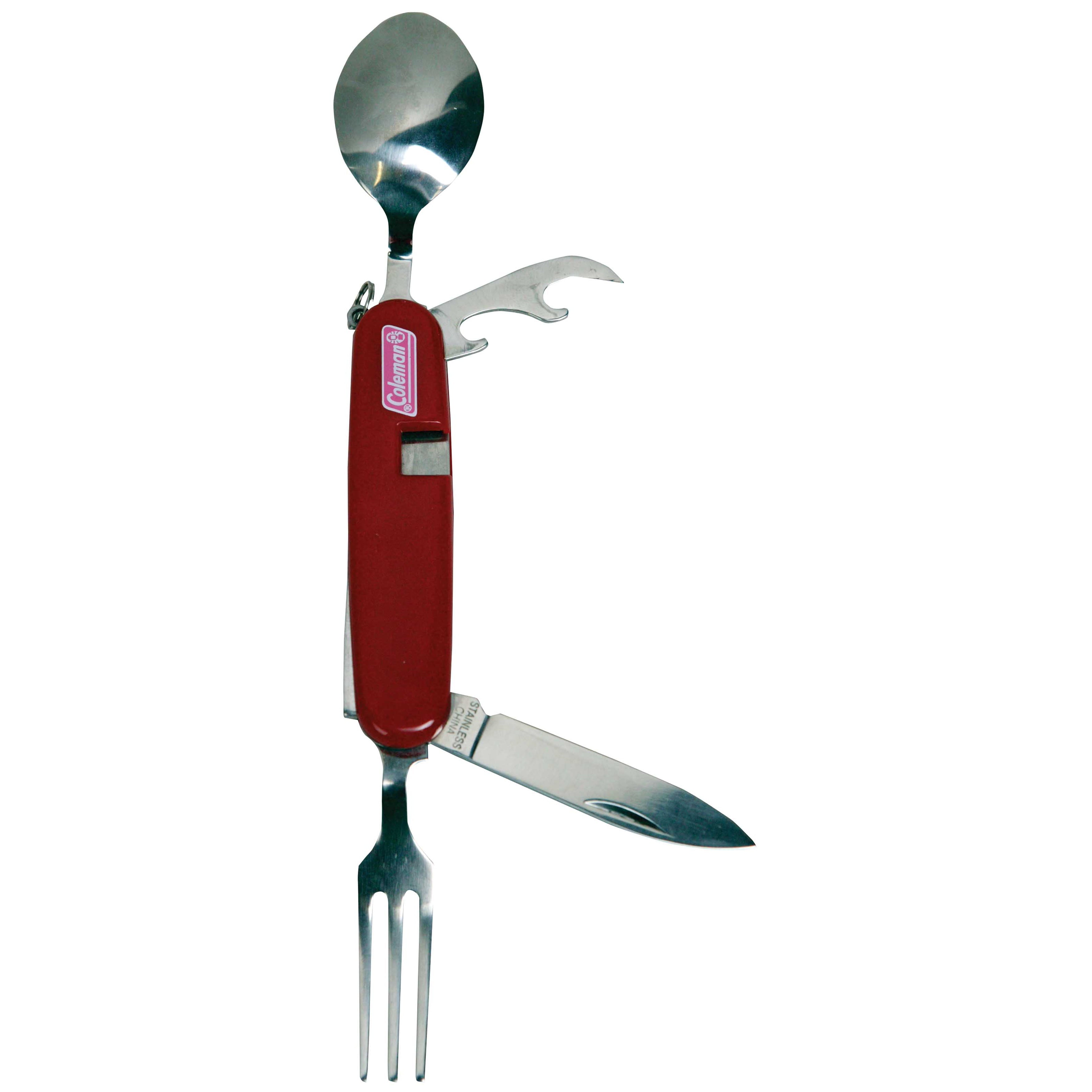 Coleman Camping Utensil Set and Bottle Opener, Stainless Steel