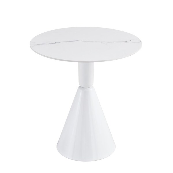 White Coffee Table，Simple Modern Negotiation Table，Balcony Dining Table