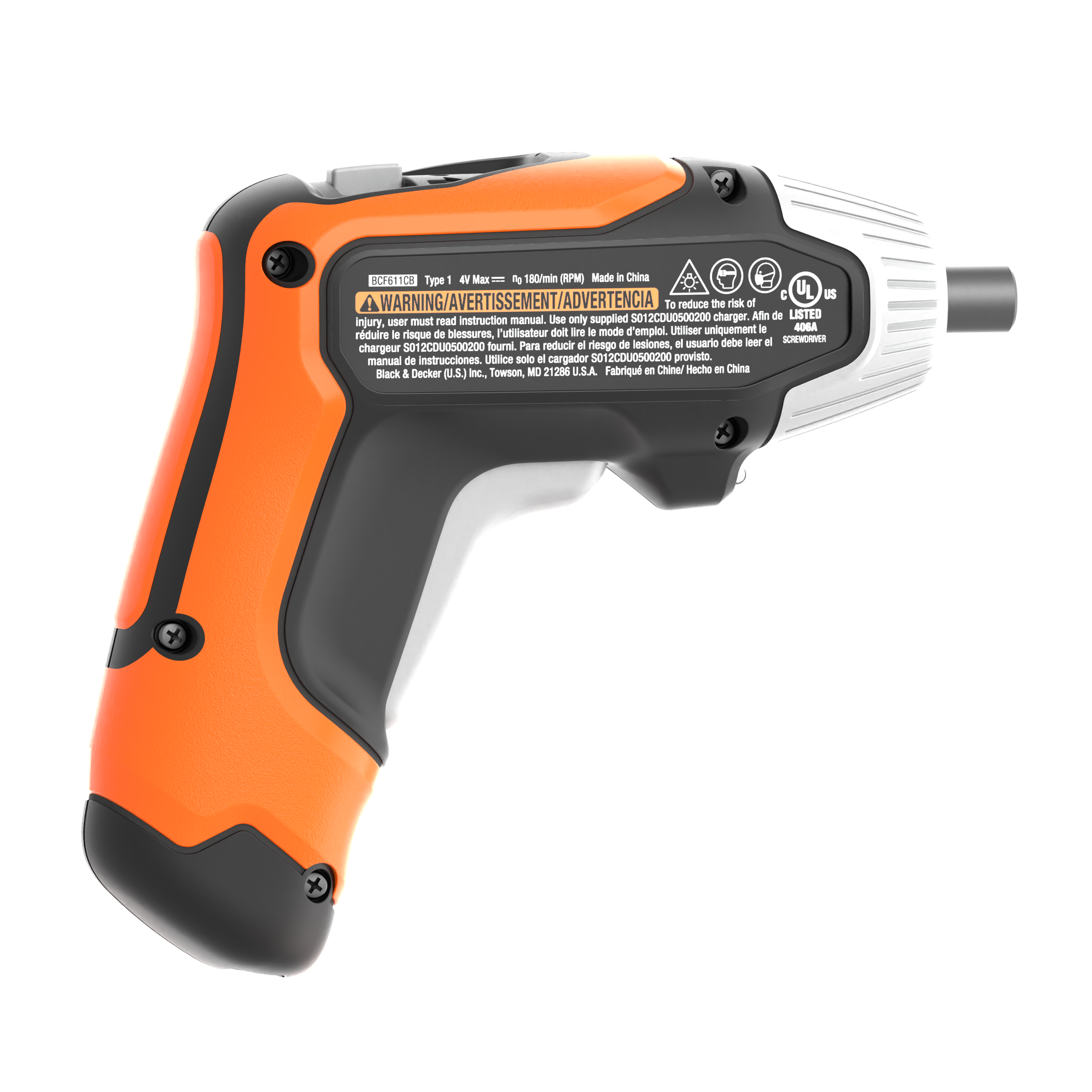 4V MAX* Cordless Screwdriver with 1-inch Screwdriver Bits