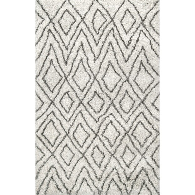 Nuloom Willette Diamond Shaggy Area Rug