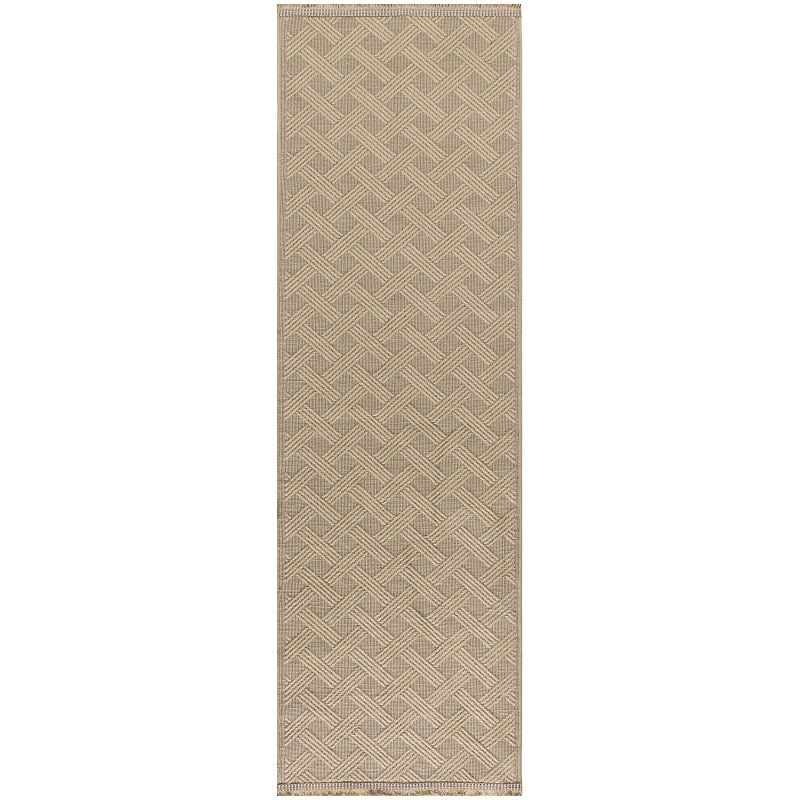 Nourison Washable Jute Non-Slip Modern Fringe Indoor Rug