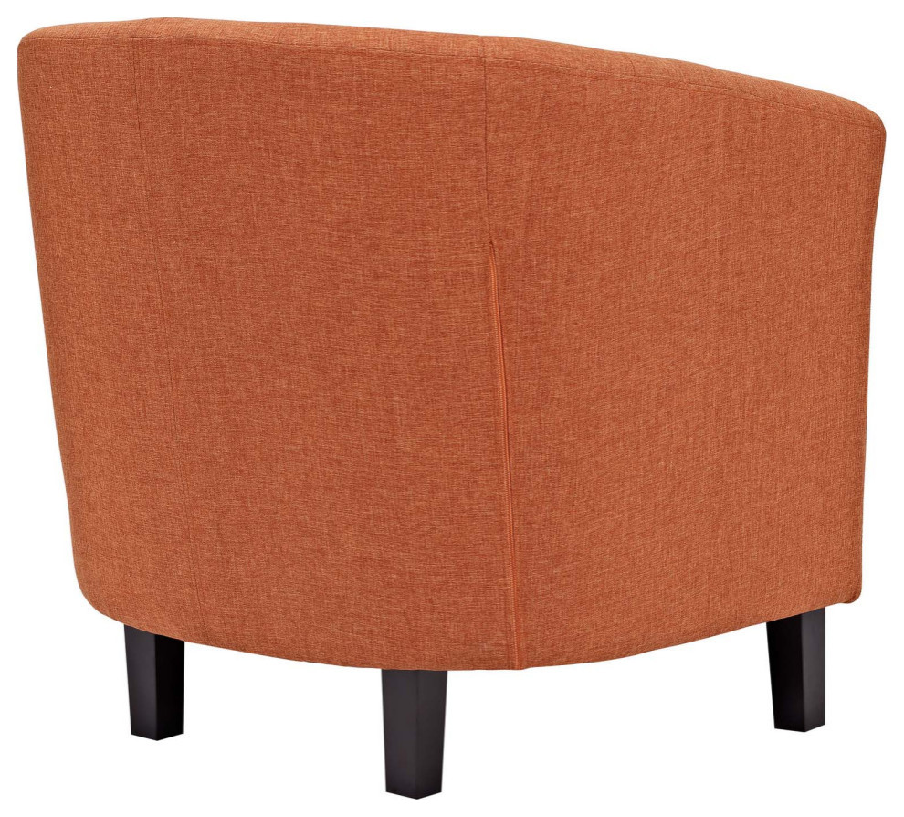 Zoey Orange Upholstered Fabric Armchair   Contemporary   Armchairs And Accent Chairs   by V.S.D Furniture  Houzz