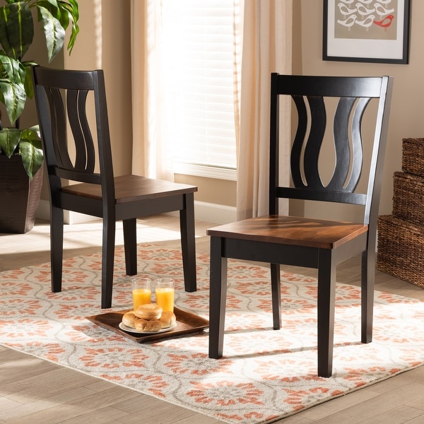 Fenton Mid-Century Modern 2-Piece Dining Chair Set