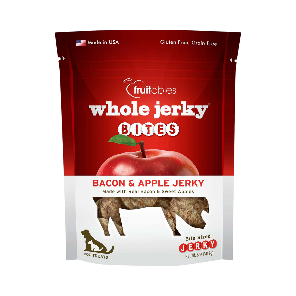 Fruitables Whole Jerky Bites Bacon and Apple Dog Treats 5 oz