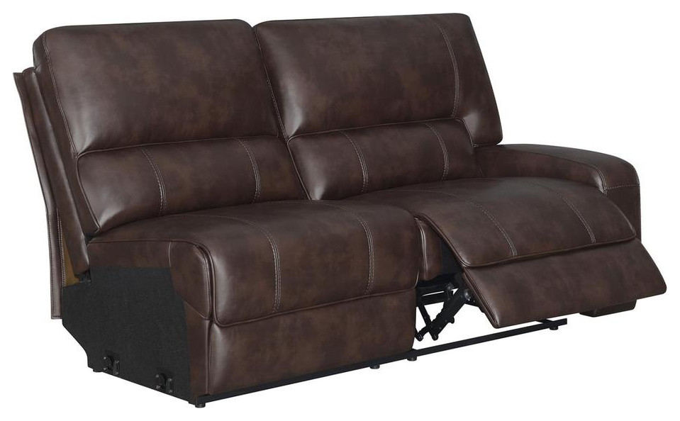 Raf Loveseat  Brown  70.00 X 41.00 X 40.00H   Contemporary   Sofas   by BisonOffice  Houzz