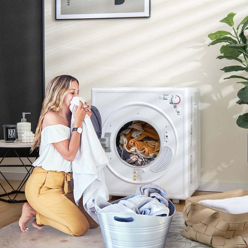 13.2 lbs Portable Clothes Dryer with Touch Panel, 1500W Front Load Tumble Laundry Dryer for Apartment Dorm