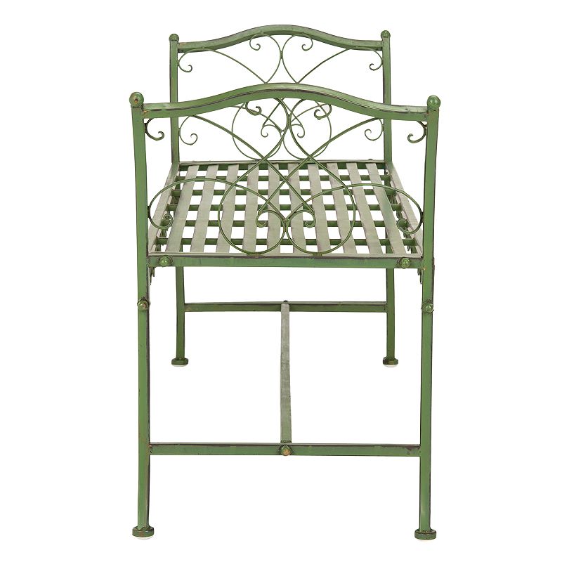 Safavieh Elegant Green Indoor / Outdoor Bench