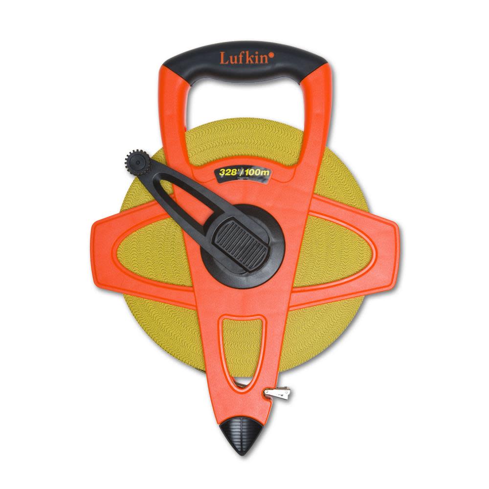 1/2 In. x 150 Ft. Hi-Viz® Orange Fiberglass Tape Measure， Feet and Inches ;