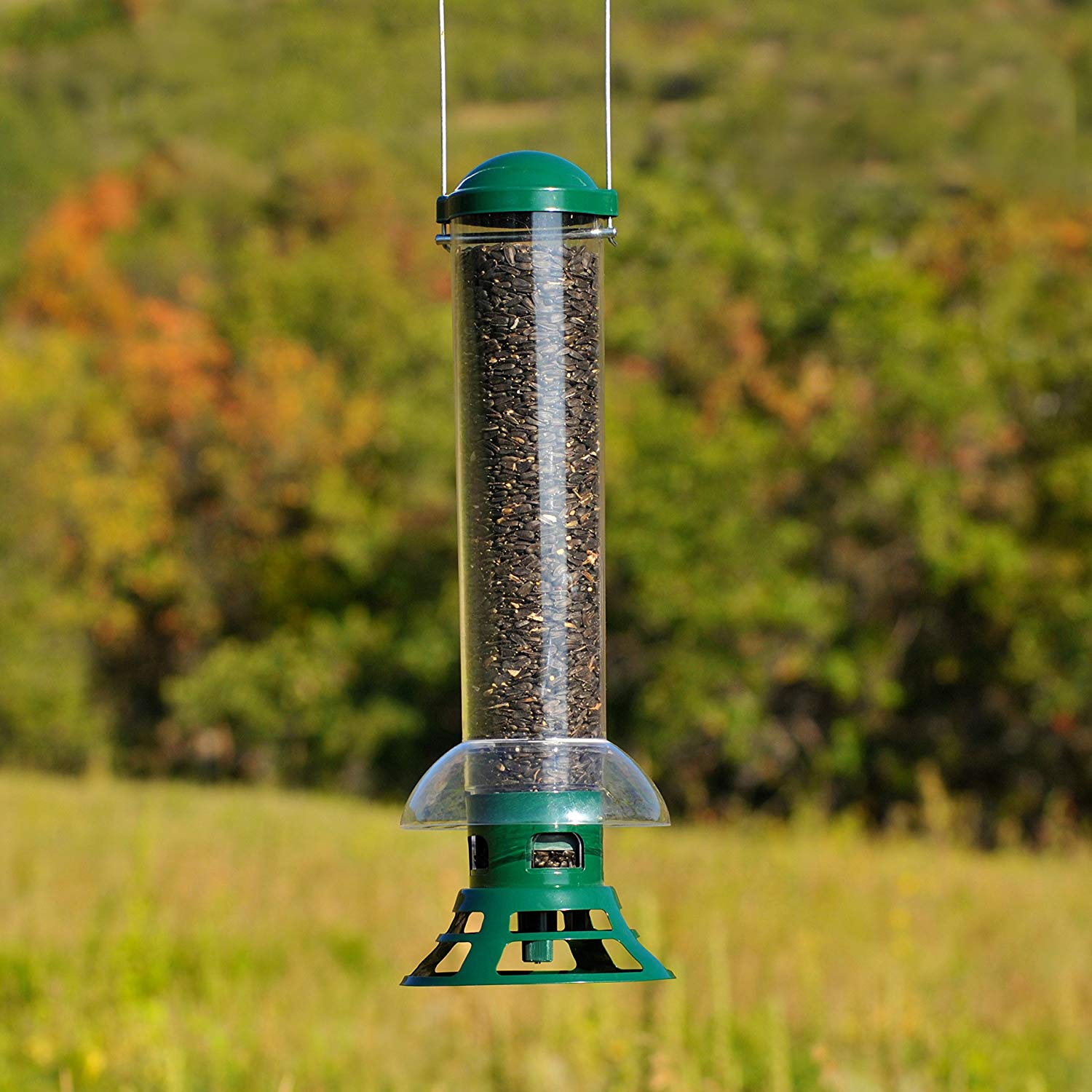 Perky-Pet Green Squirrel Slammer Wild Bird Tube Feeder - 3.5 lb