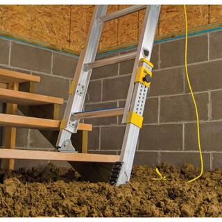 Werner 24 ft. Aluminum D-Rung Equalizer Extension Ladder with 250 lb. Load Capacity Type I Duty Rating D1824-2EQ