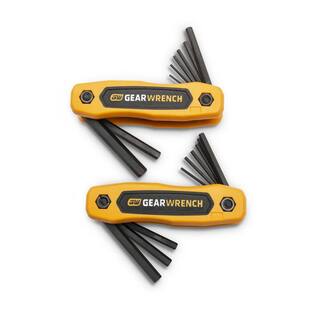 GEARWRENCH SAE  Metric Folding Ball End Hex Key Set (17-Piece) 83511