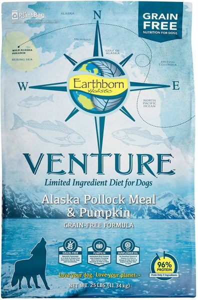 Earthborn Holistic Venture Alaska Pollock Meal and Pumpkin Limited Ingredient Diet Grain-Free Dry Dog Food