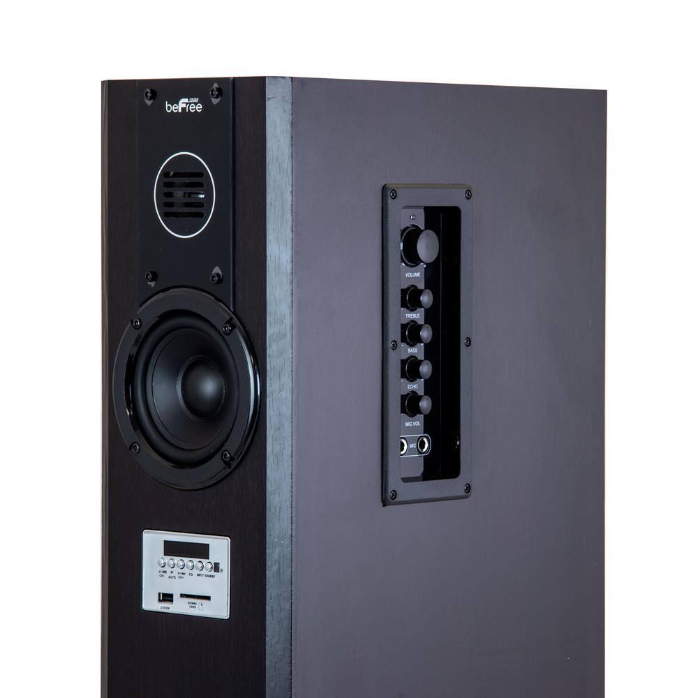 BEFREE SOUND 2.1-Channel Home Theater Bluetooth Powered Double Tower Speakers in Black 98595512M