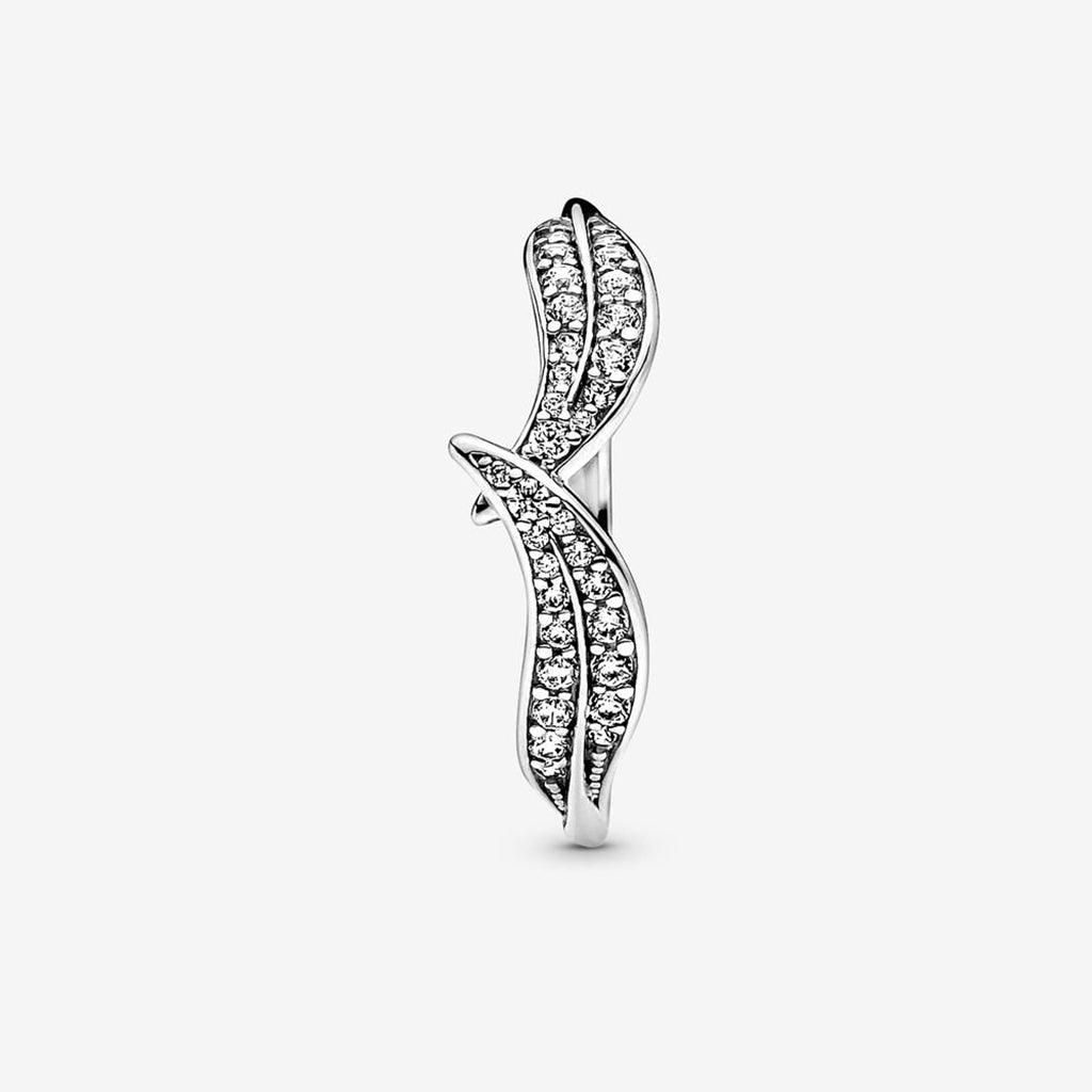 PANDORA  Sparkling Leaves Ring in Silver