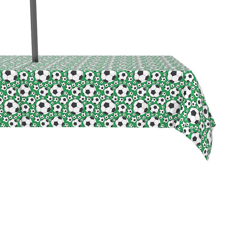 Water Repellent， Outdoor， 100% Polyester， 60x84， Soccer Balls Green