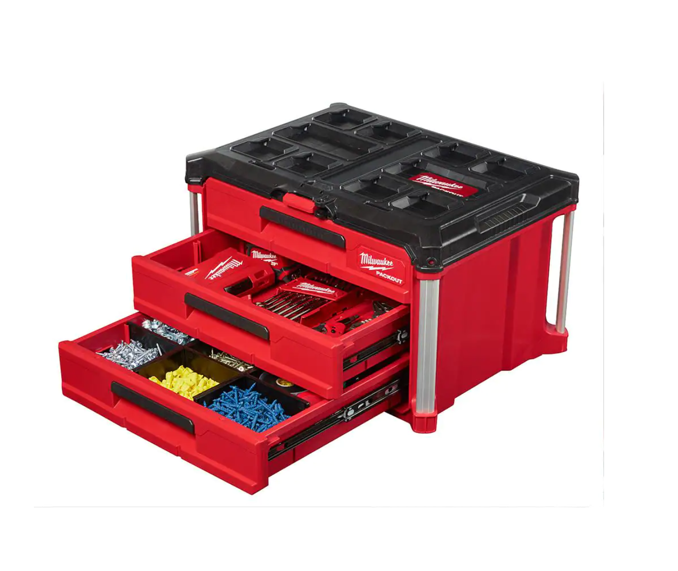 Milwaukee 48-22-8443-8442 PACKOUT 22 in. 3-Drawer and 2-Drawer