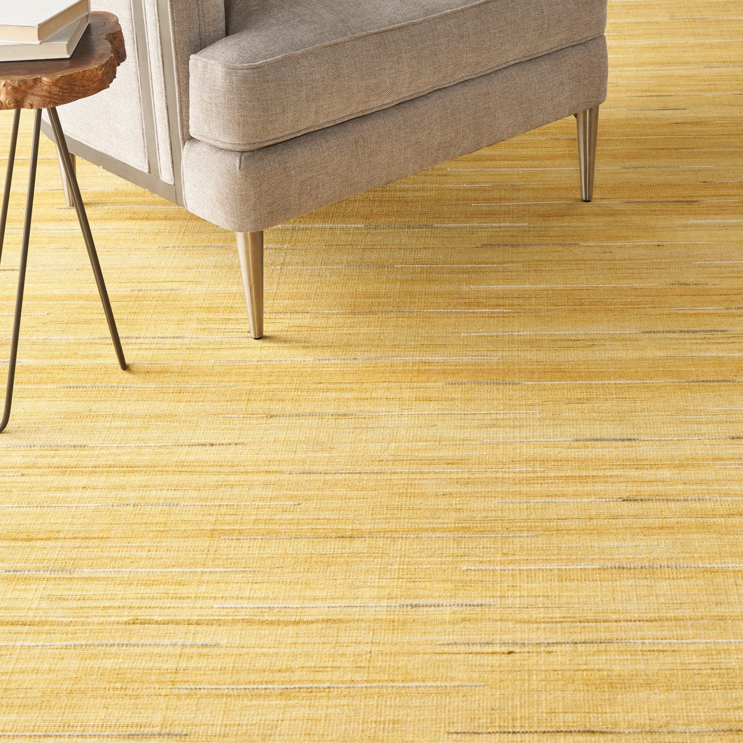 Interweave Yellow Modern Rug