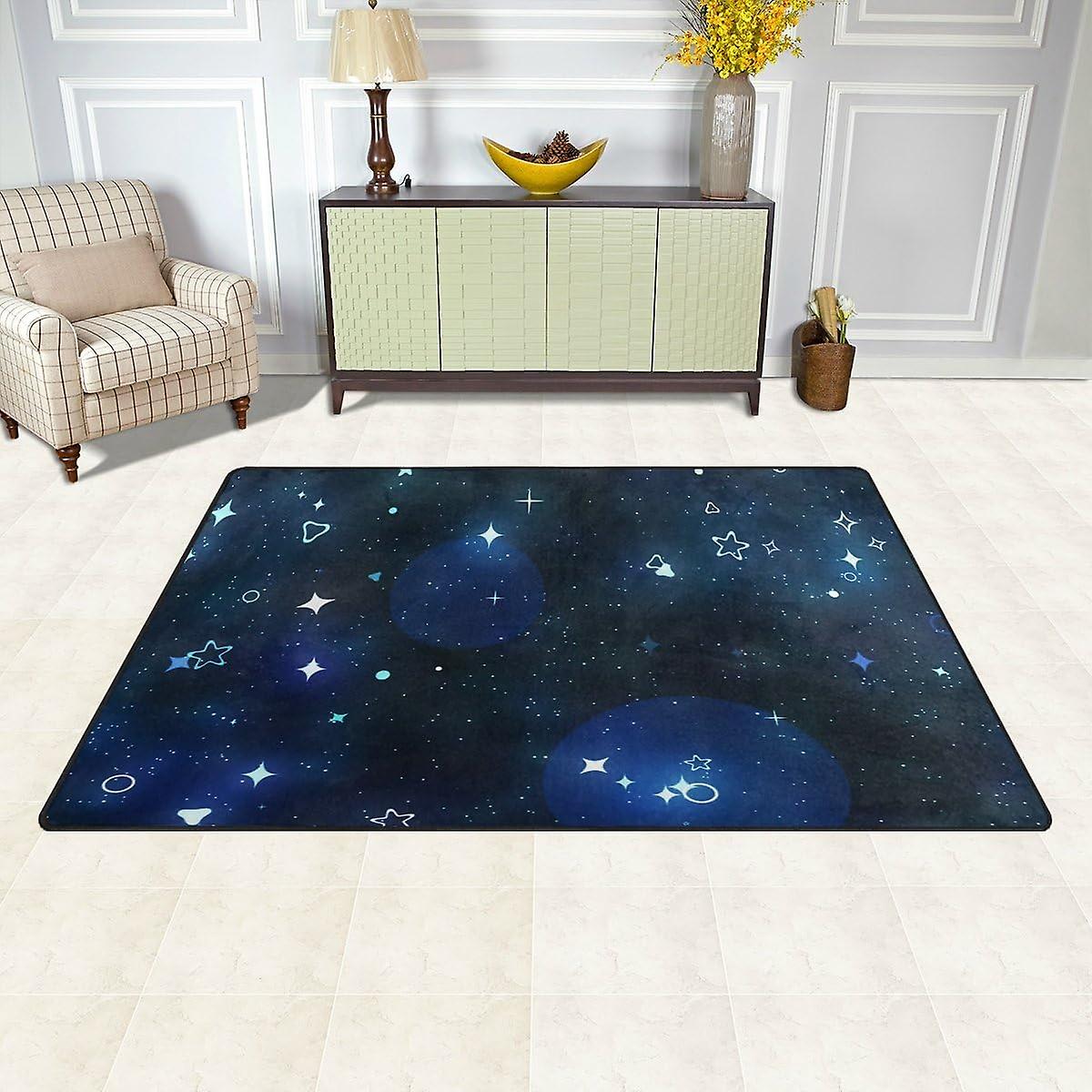 Colourlife Lightweight Carpet Mats Area Soft Rugs Floor Mat Doormat Decoration For Rooms Entrance 31 X 20 Inches Sky Galaxy